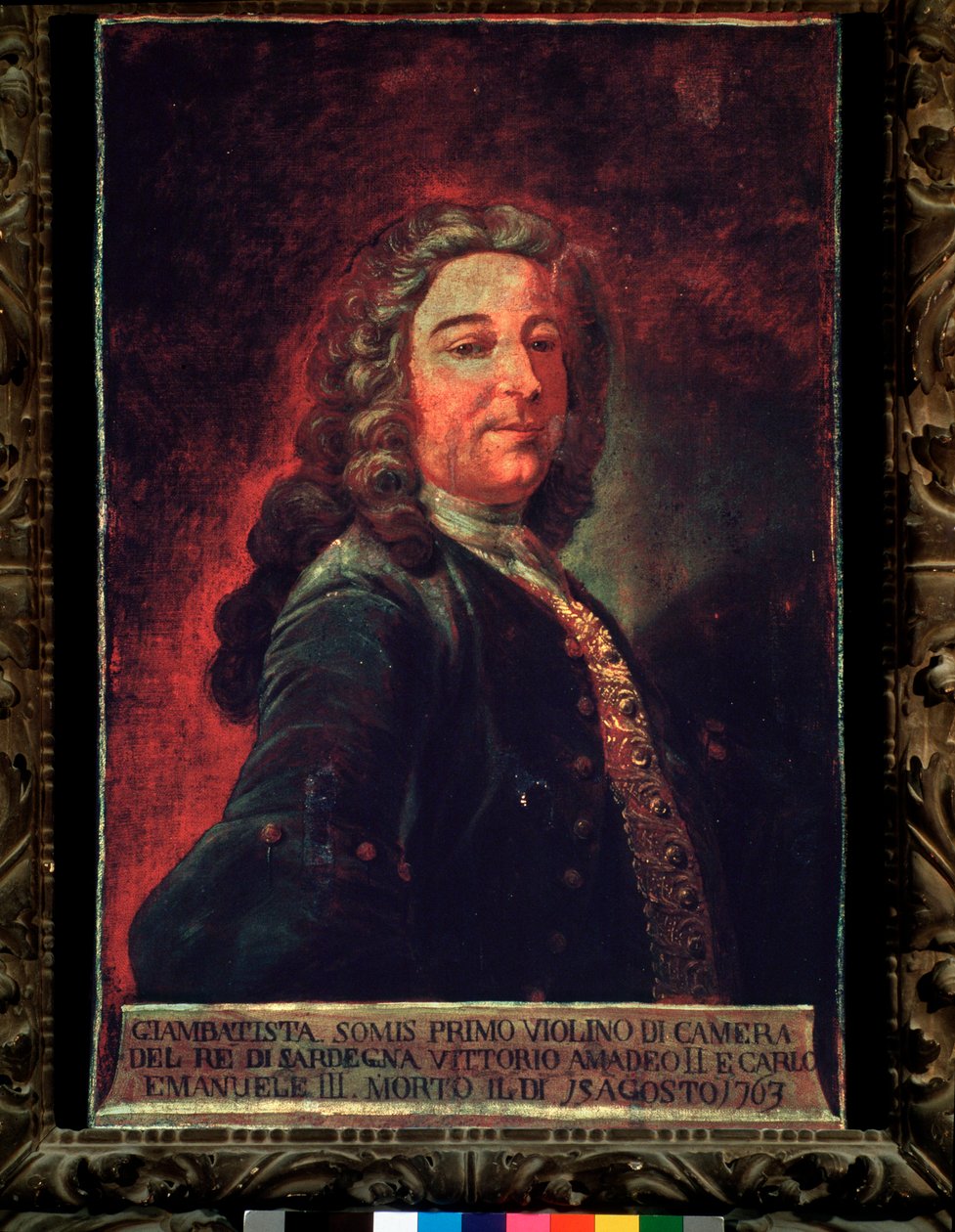 Portrett av Giambattista Somis, italiensk komponist og fiolinist. 1700-tallet (maleri) av Gaetano Ottani