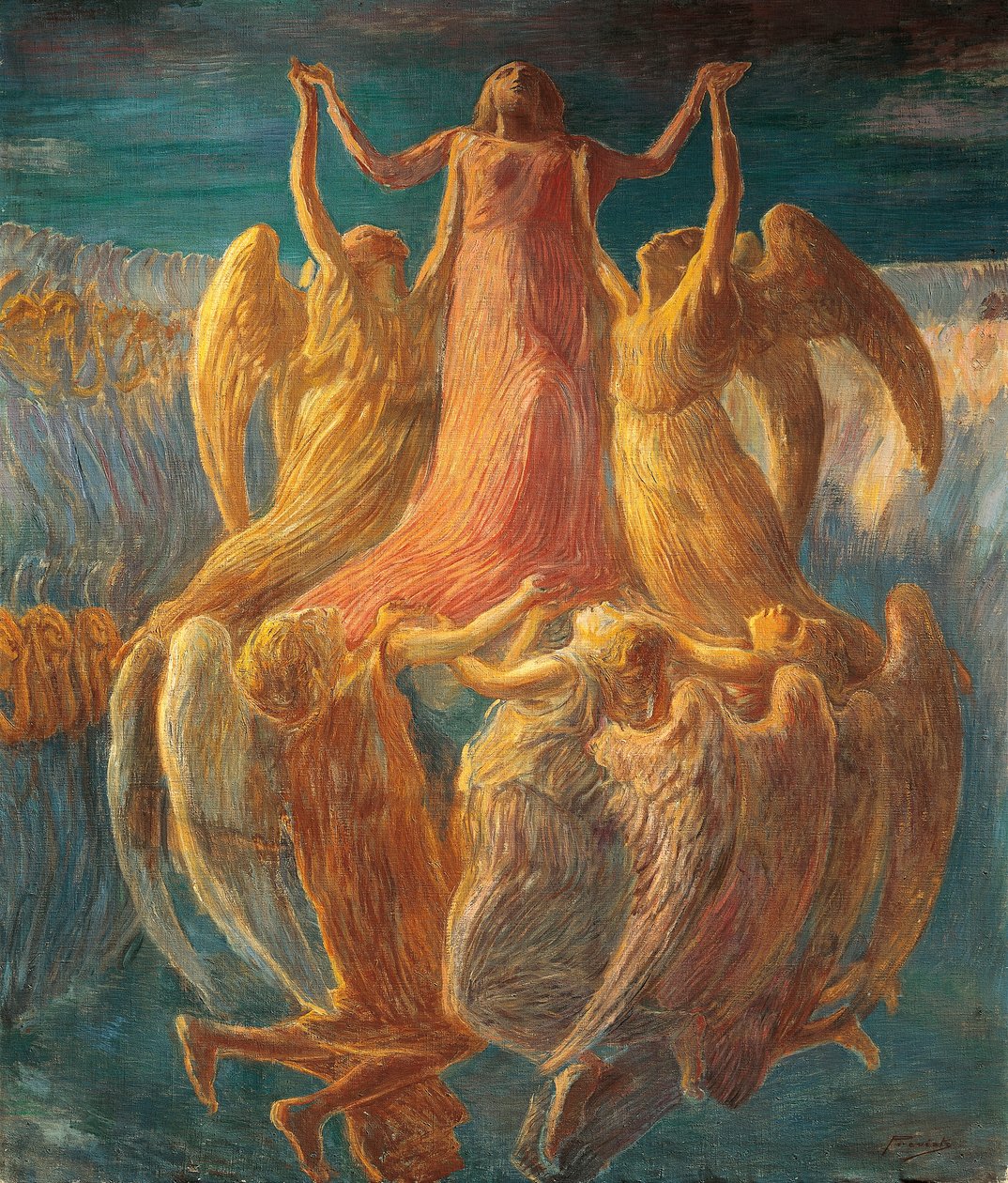 Assumption, av Gaetano Previati (1852-1920) av Gaetano Previati