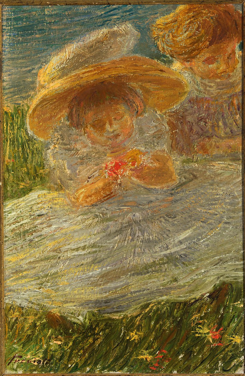 Barn på plenen av Gaetano Previati