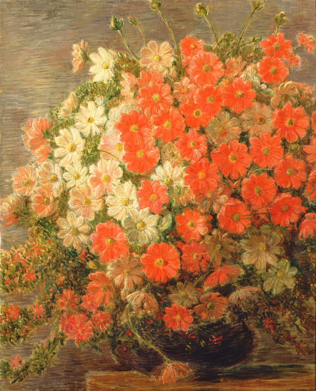Dahliaer av Gaetano Previati