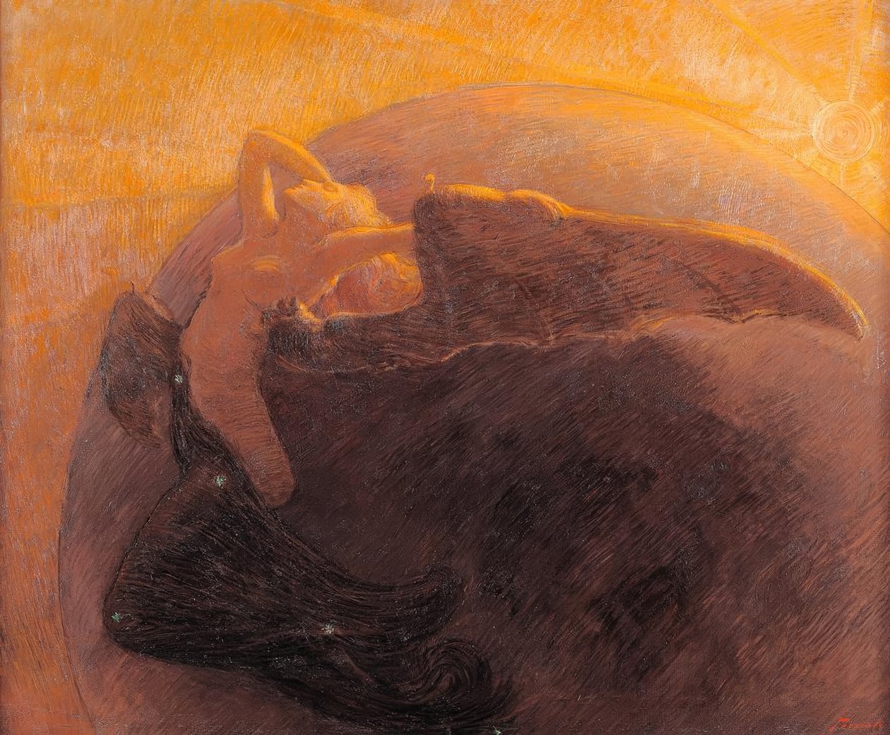 Dagen vekker natten av Gaetano Previati