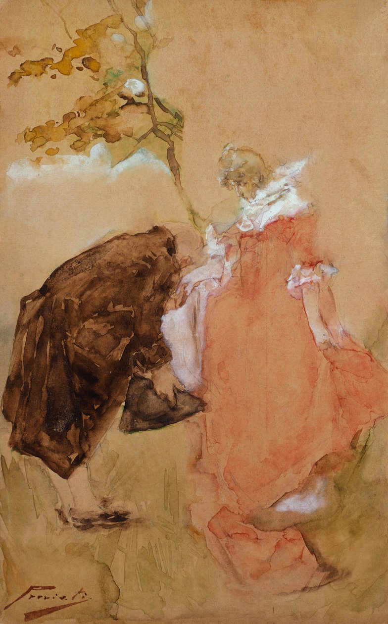 Kysse av Gaetano Previati