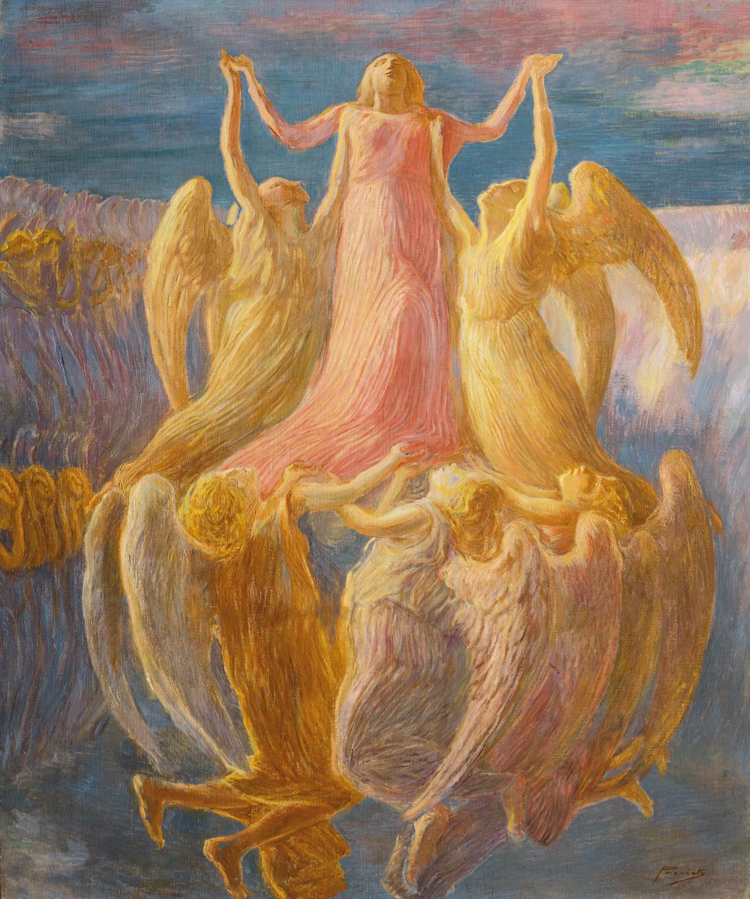 Forutsetningen, c. 1903. av Gaetano Previati