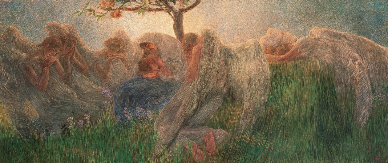 Barselmoderskap, 1890-1891. av Gaetano Previati