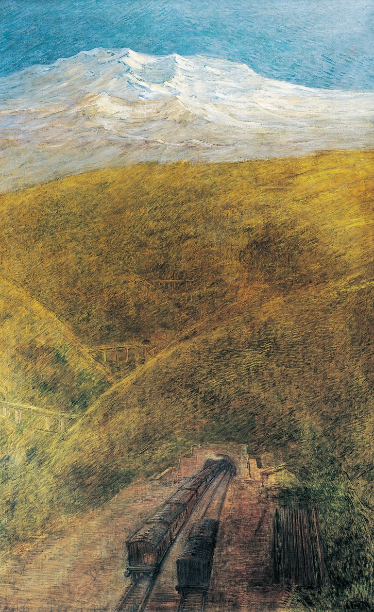Tunnel i Alpene av Gaetano Previati