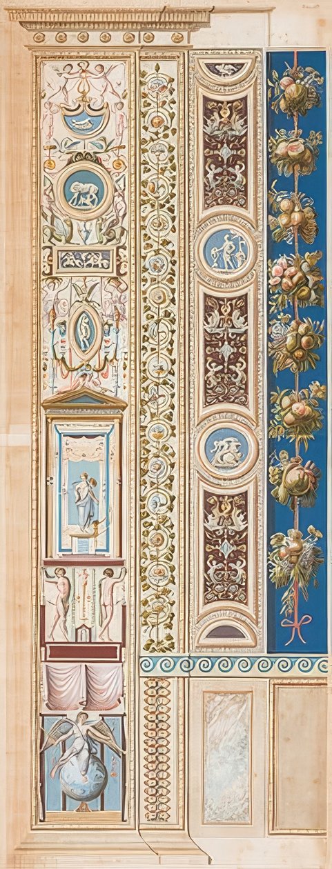 Pilaster Loggia IV (pynt der herlighetens geni sitter) av Gaetano Savorelli