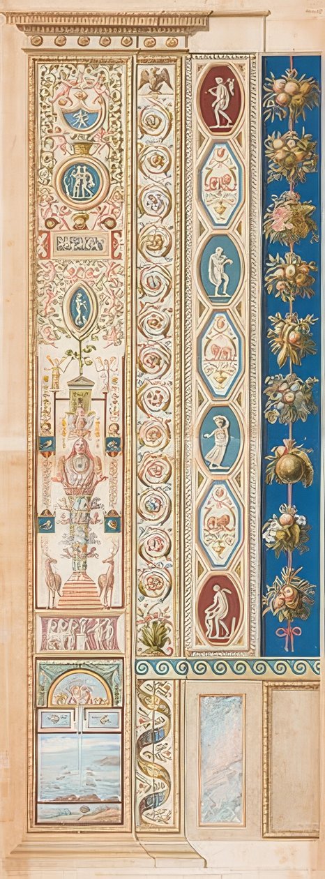 Pilaster Loggia VI (dekorasjon med Diana fra Efesos) av Gaetano Savorelli