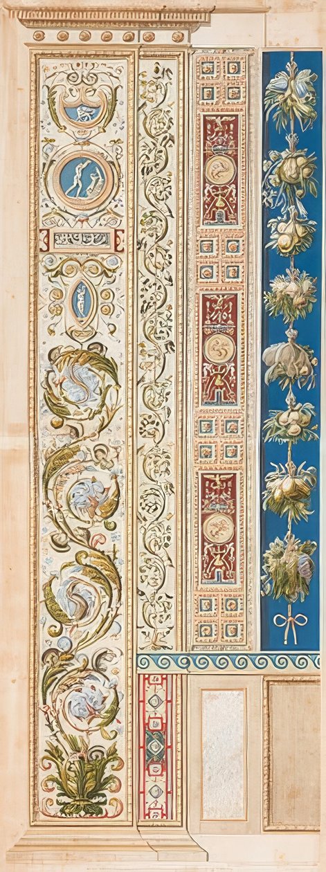 Pilaster Loggia V (dekorasjon med vakre ranker) av Gaetano Savorelli