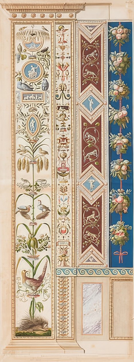 Pilaster Loggia XI (dekorasjon med piggsvin) av Gaetano Savorelli