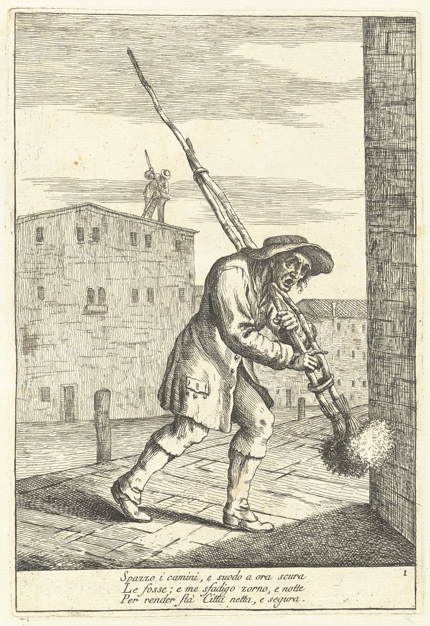 Scoa Camin (skorsteinsfeier) av Gaetano Zompini