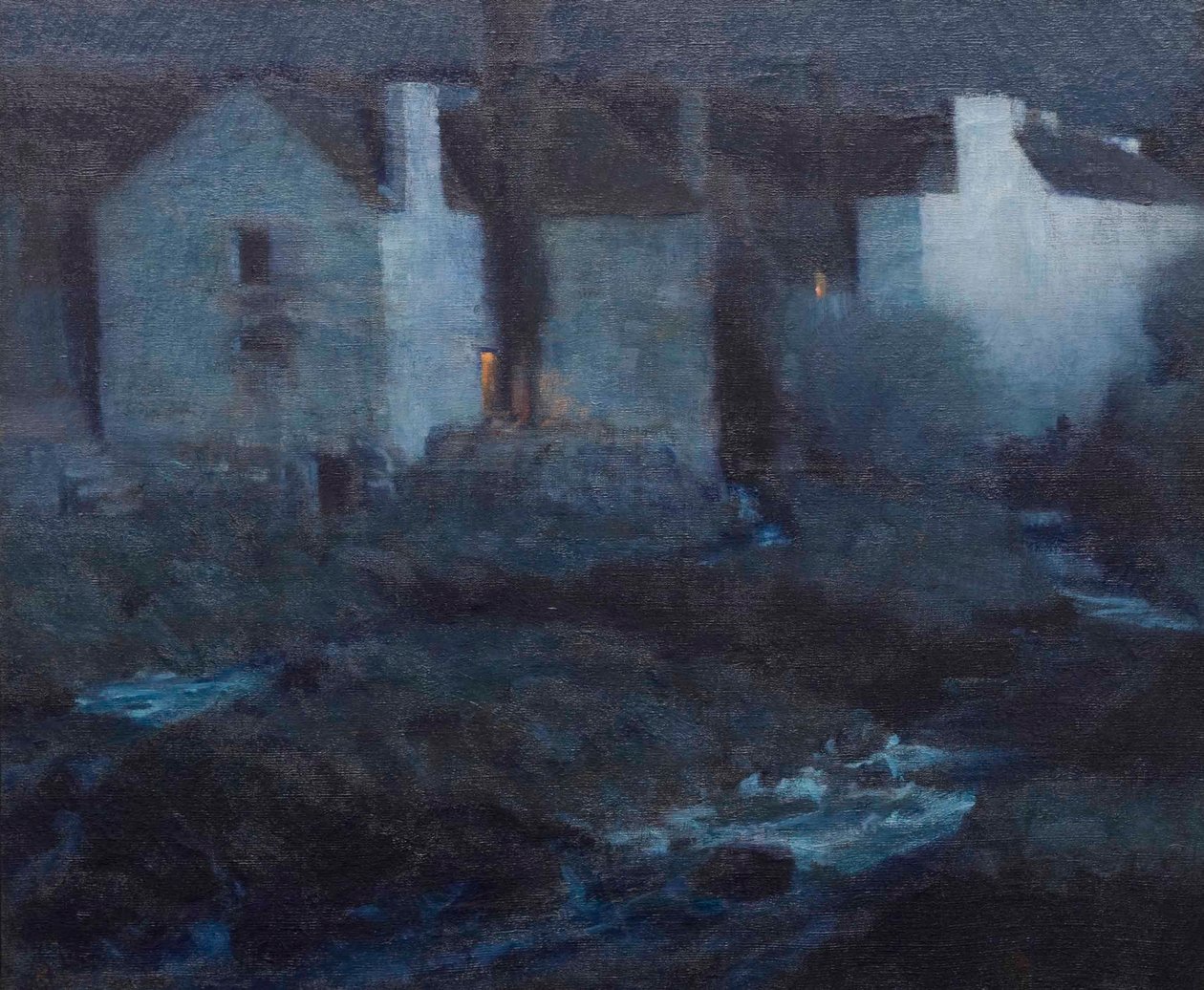 Moonlight, Mills at Pont Aven, ca. 1900 av Gaines Ruger Donoho