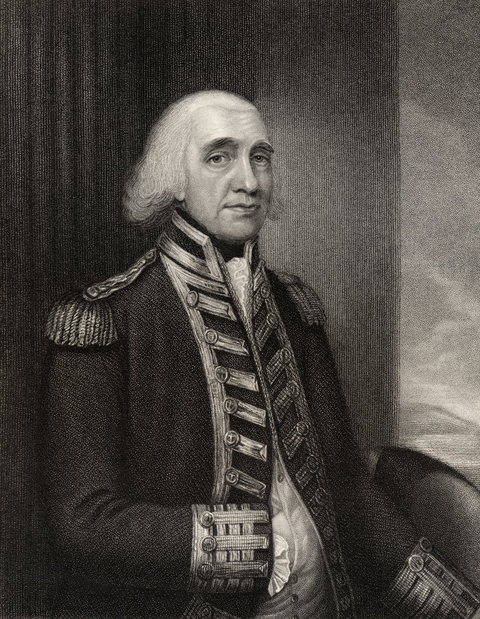 Admiral Richard Howe, gravert av W.T. Fry, fra 
