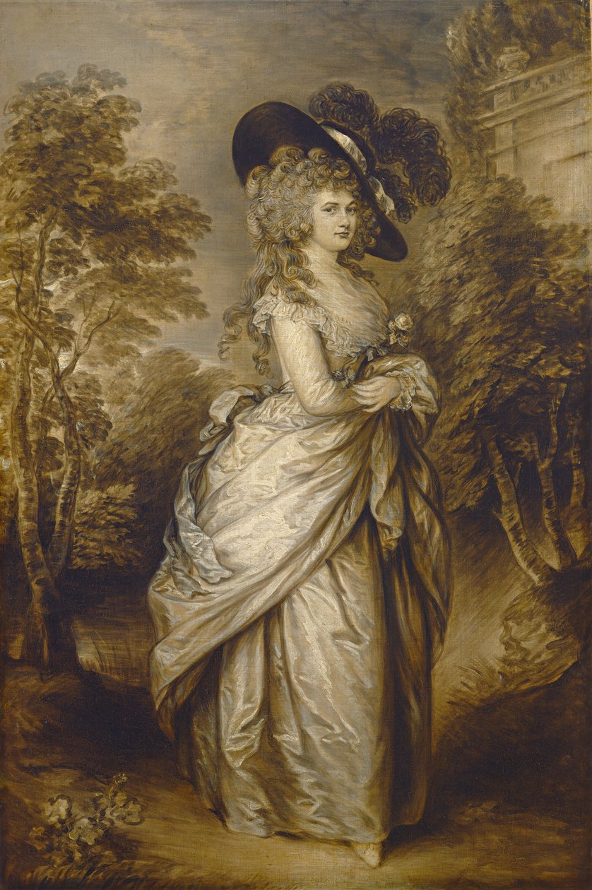 Georgiana, hertuginne av Devonshire, ca. 17871796. av Gainsborough Dupont
