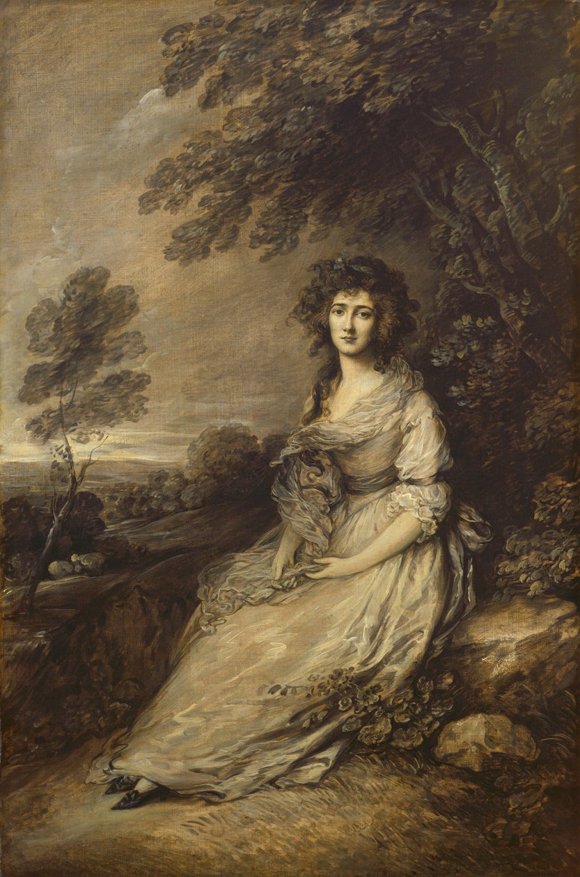 Mrs. Richard Brinsley Sheridan av Gainsborough Dupont
