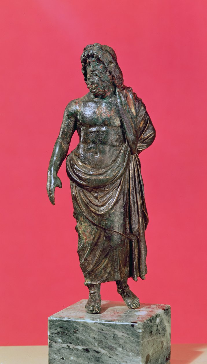 Aesculapius, fra Neuvy-en-Sullias (bronse) av Gallo Roman