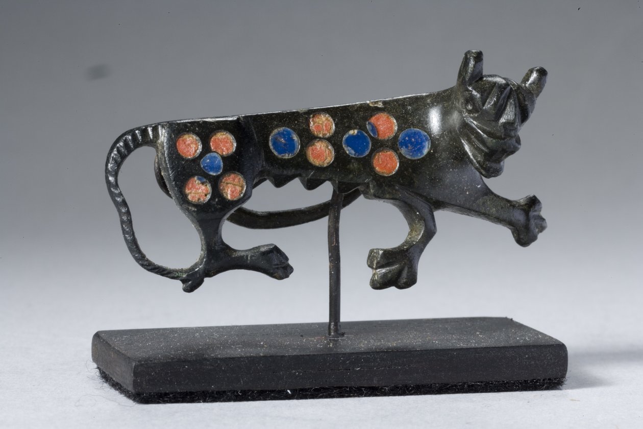 Fibula av en kvinnelig panter, 2.-3. århundre e.Kr. (bronse med emaljeinnlegg) av Gallo Roman