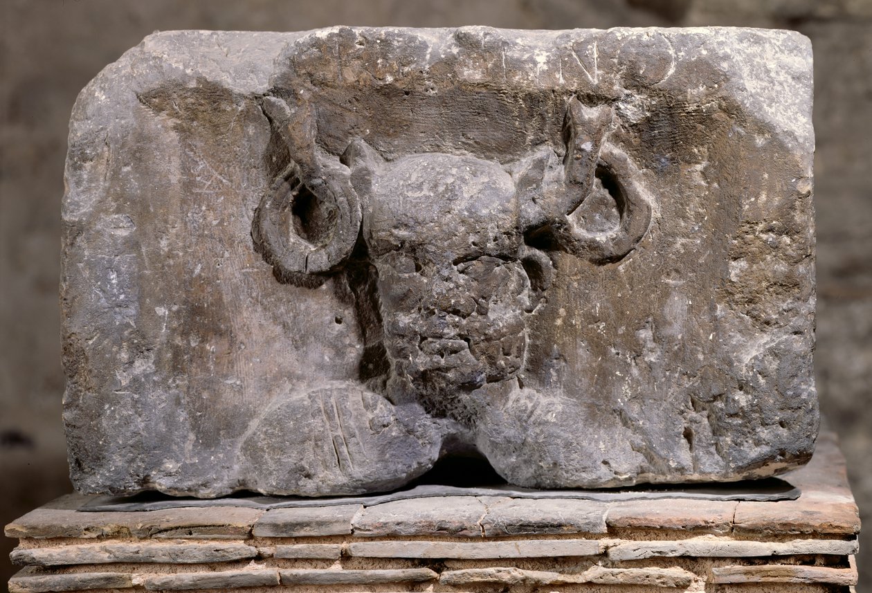 Hovedstaden i Nautes-søylen som viser Cernunnos av Gallo Roman
