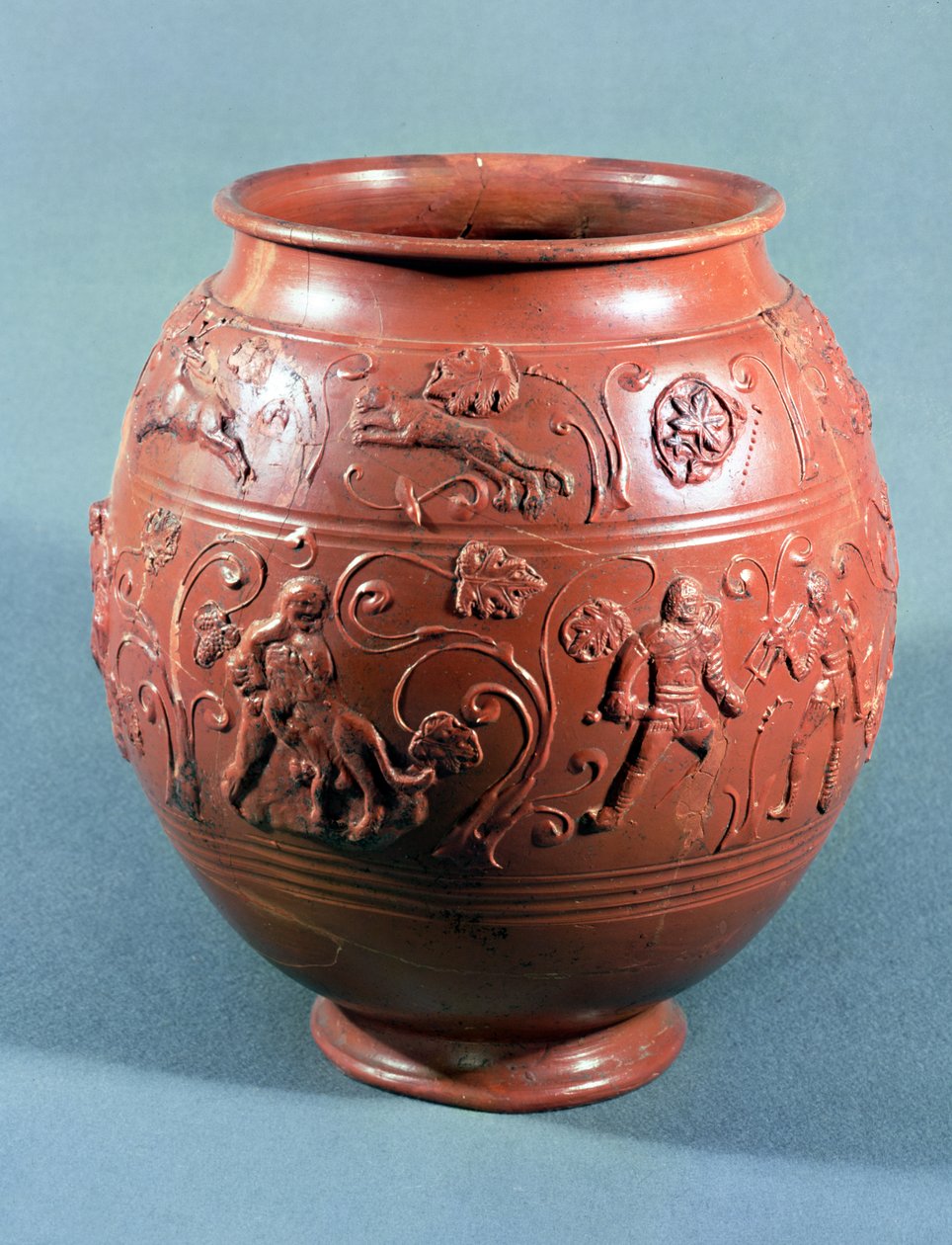 Sigillated gryte, fra Lezoux, Puy-de-Dome (keramikk) av Gallo Roman