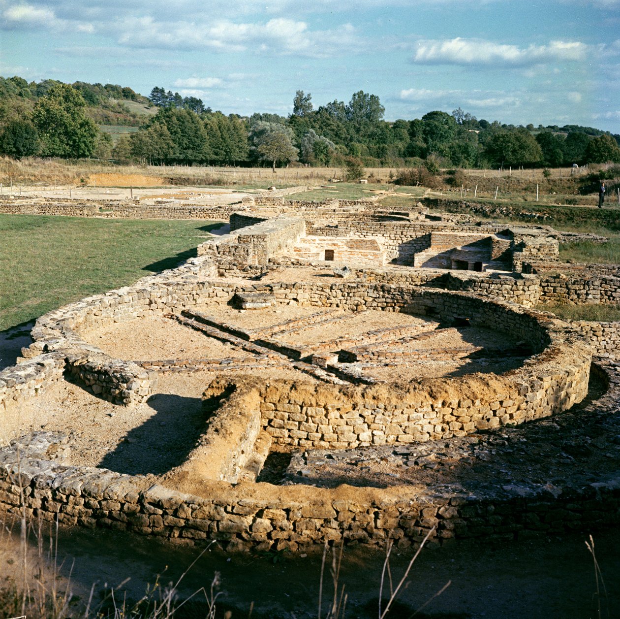 Utsikt over termalbadene av Gallo-Roman