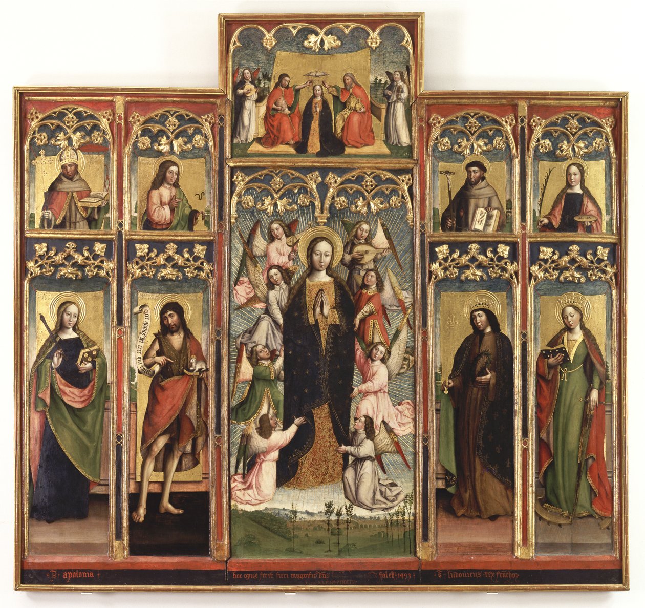 Polyptych of the Assumption of the Virgin, 1493 av Gandolfino da Roreto