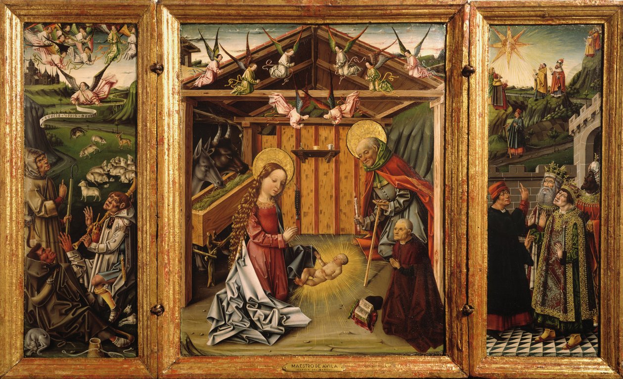 Triptych of the Fødsel av García del Barco