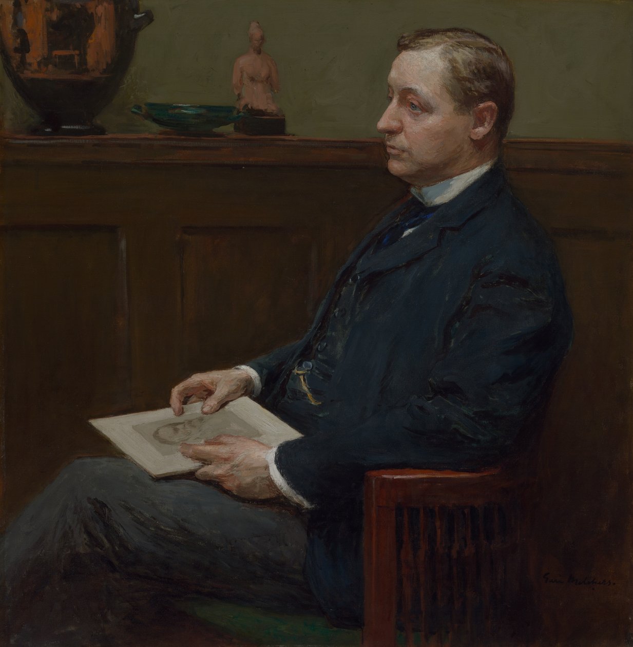 Portrett av Charles Lawrence Hutchinson, ca. 1902. av Gari Melchers