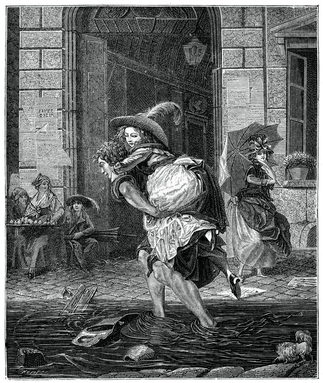 Passage Through The Storm, 1885. av Garnier