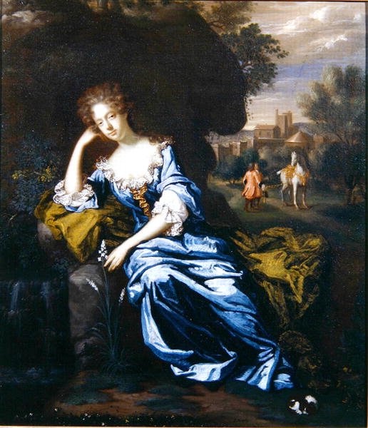 Portrett av Anne Greville (olje på lerret) av Garret Morphey