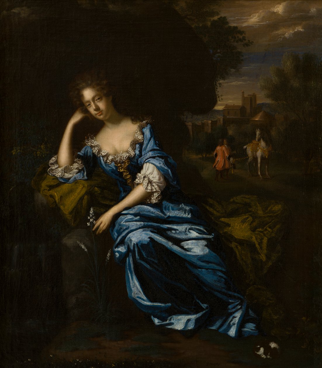 Portrett av Anne Greville (1632/3-1699) grevinne av Kingston, ca. 1680-99 (olje på lerret) av Garrett Morphy