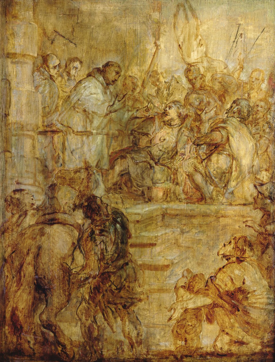 Vilhelm, hertug av Aquitaine, konvertert av St. Bernard av Gaspar De Crayer