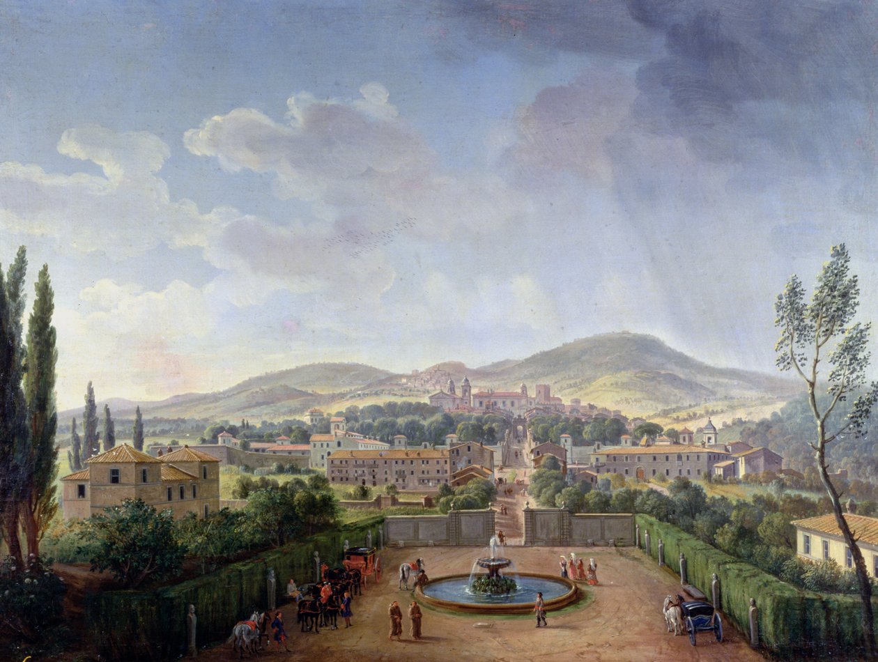 Utsikt over Marino, 1719 av Gaspar van Wittel