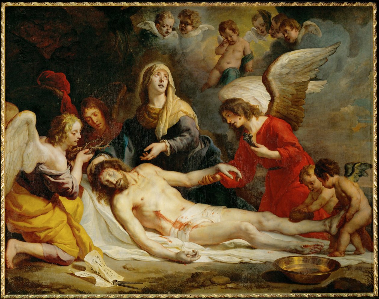 Beklagelse (maleri på lerret) av Gaspar de Crayer