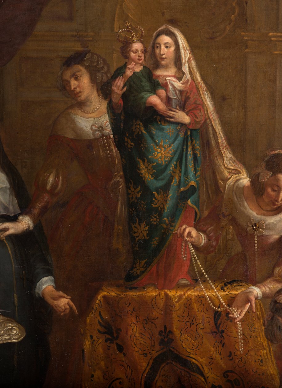 Sognekirke (Eglise Saint-Brice). Paintin "Erkehertugen Isabel av Spania gir smykkene sine til basilikum Saint-Martin av Halle". Gaspar de Crayer. av Gaspar De Crayer