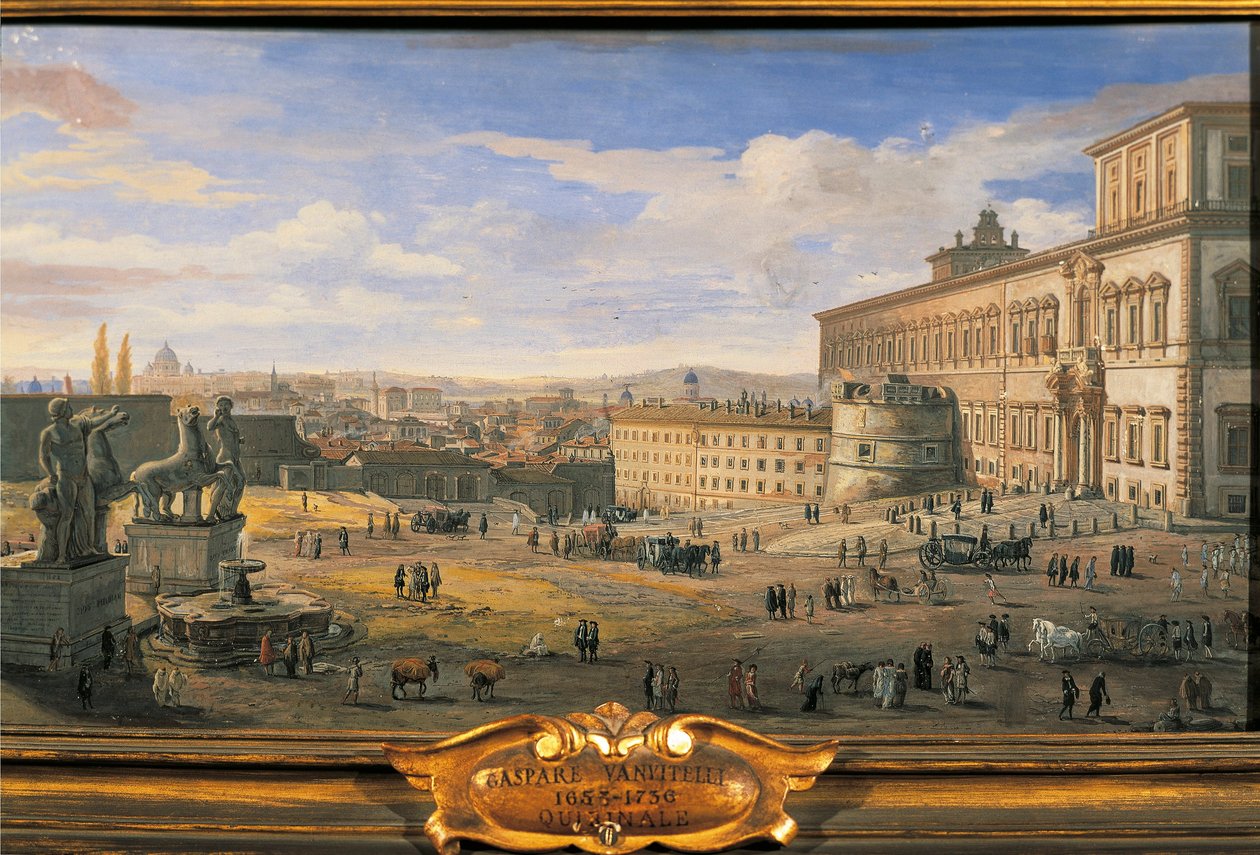 Italia, Roma, Quirinalpalasset av Gaspar van Wittel