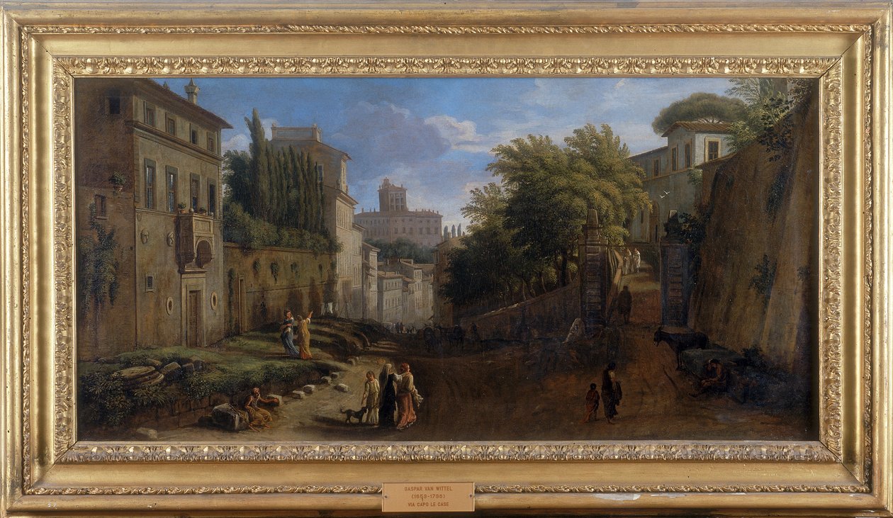 Via Capo le Case av Gaspar van Wittel