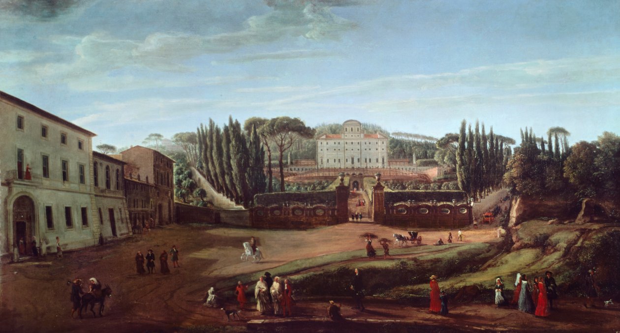 Villa Aldobrandini (olje på lerret) av Gaspar van Wittel