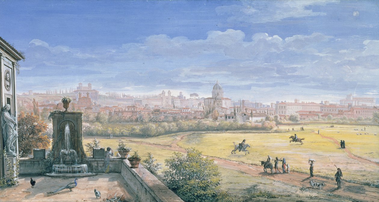 Utsikt over Roma, 1665 av Gaspar van Wittel