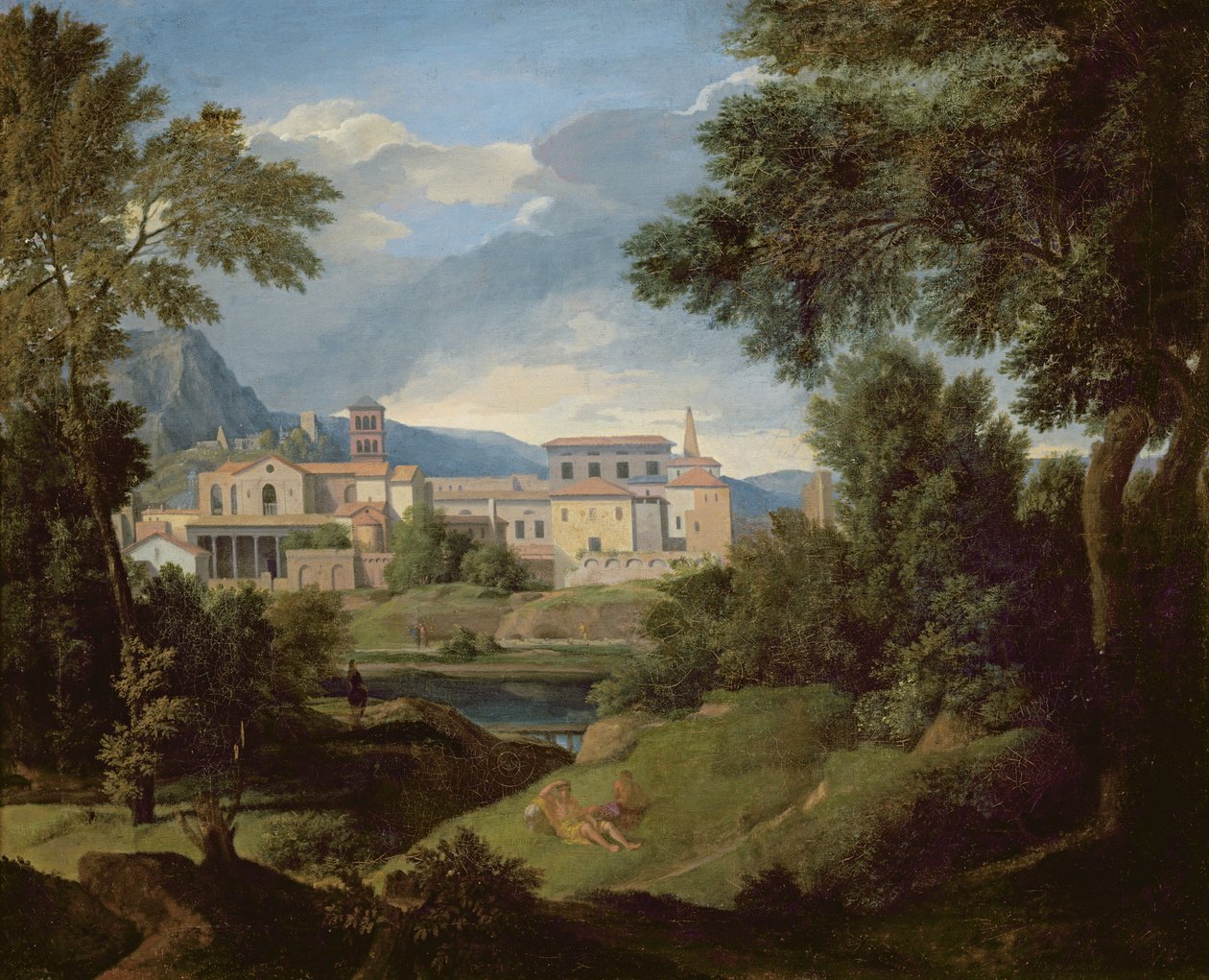italiensk landskap av Gaspard Poussin Dughet