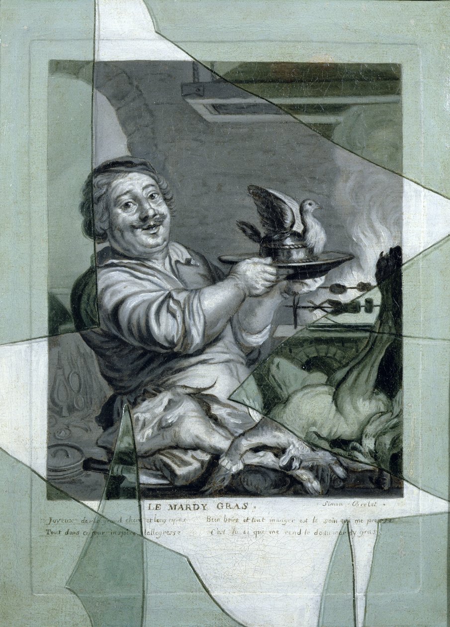 Mardi Gras, etter en gravering av Joachim von Sandrart (1606-88) av Gaspard, or Gabriel Gresely