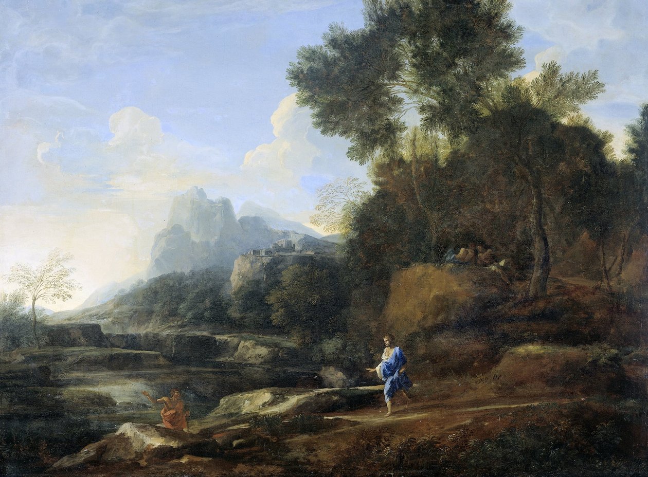 Italiensk landskap av Gaspard Dughet