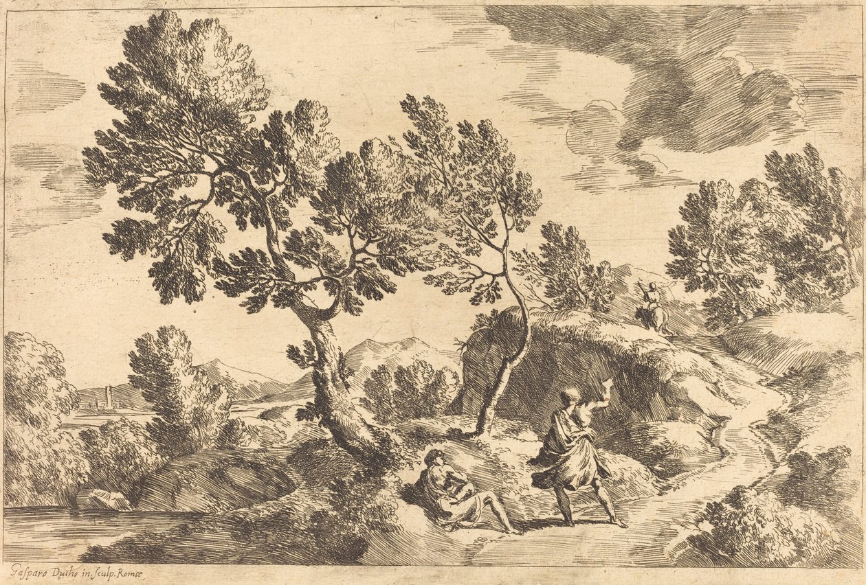 Romersk landskap av Gaspard Dughet