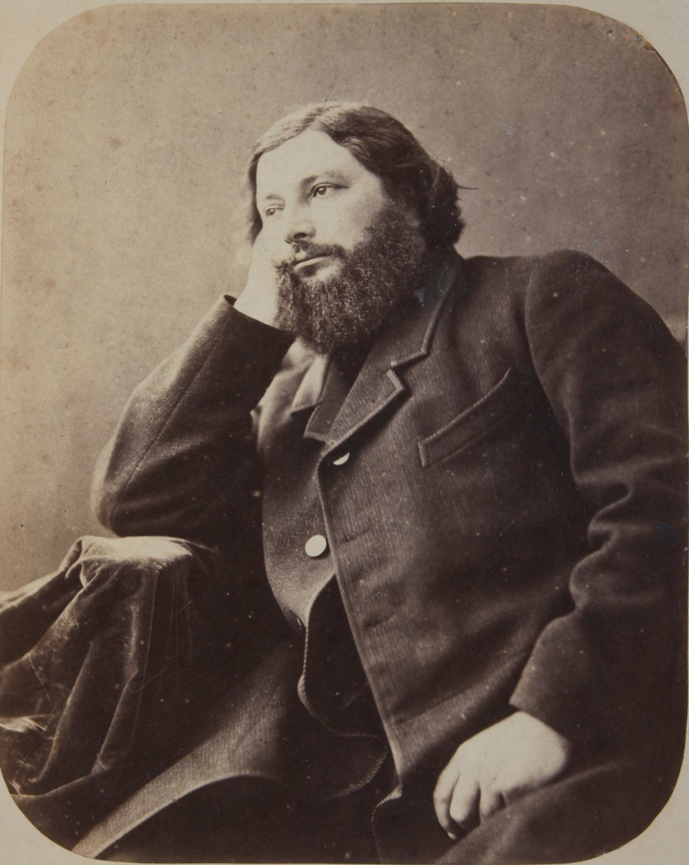 Gustave Courbet, ca 1866. av Nadar