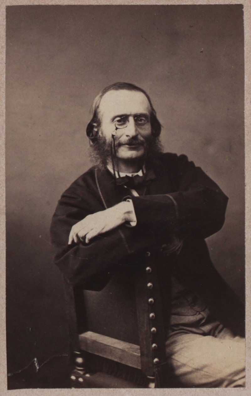 Portrett av Jacques Offenbach 1819-1880, ca 1860. av Gaspard Félix Nadar