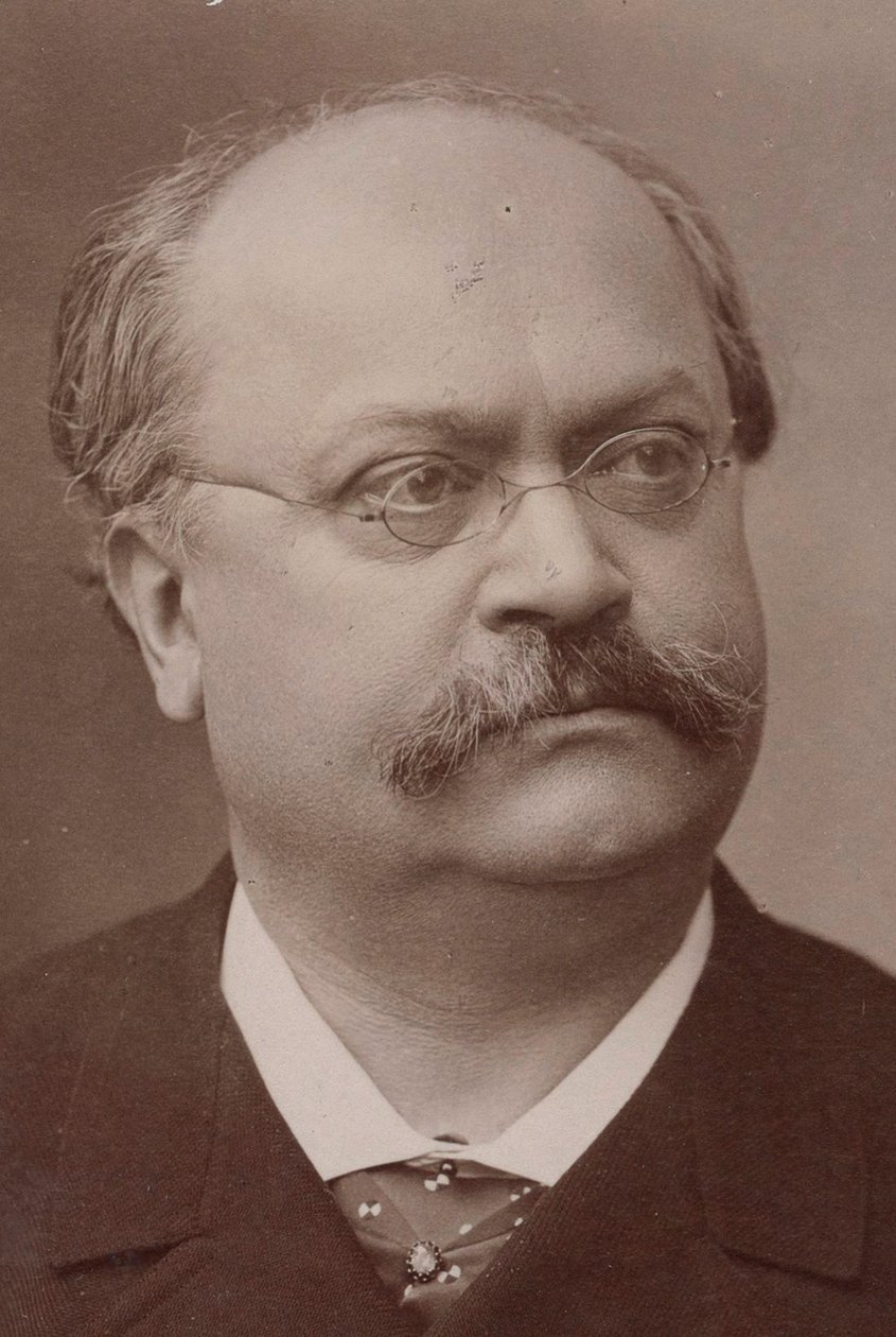 Portrett av komponisten Charles Lecocq 1832-1918. av Gaspard Félix Nadar