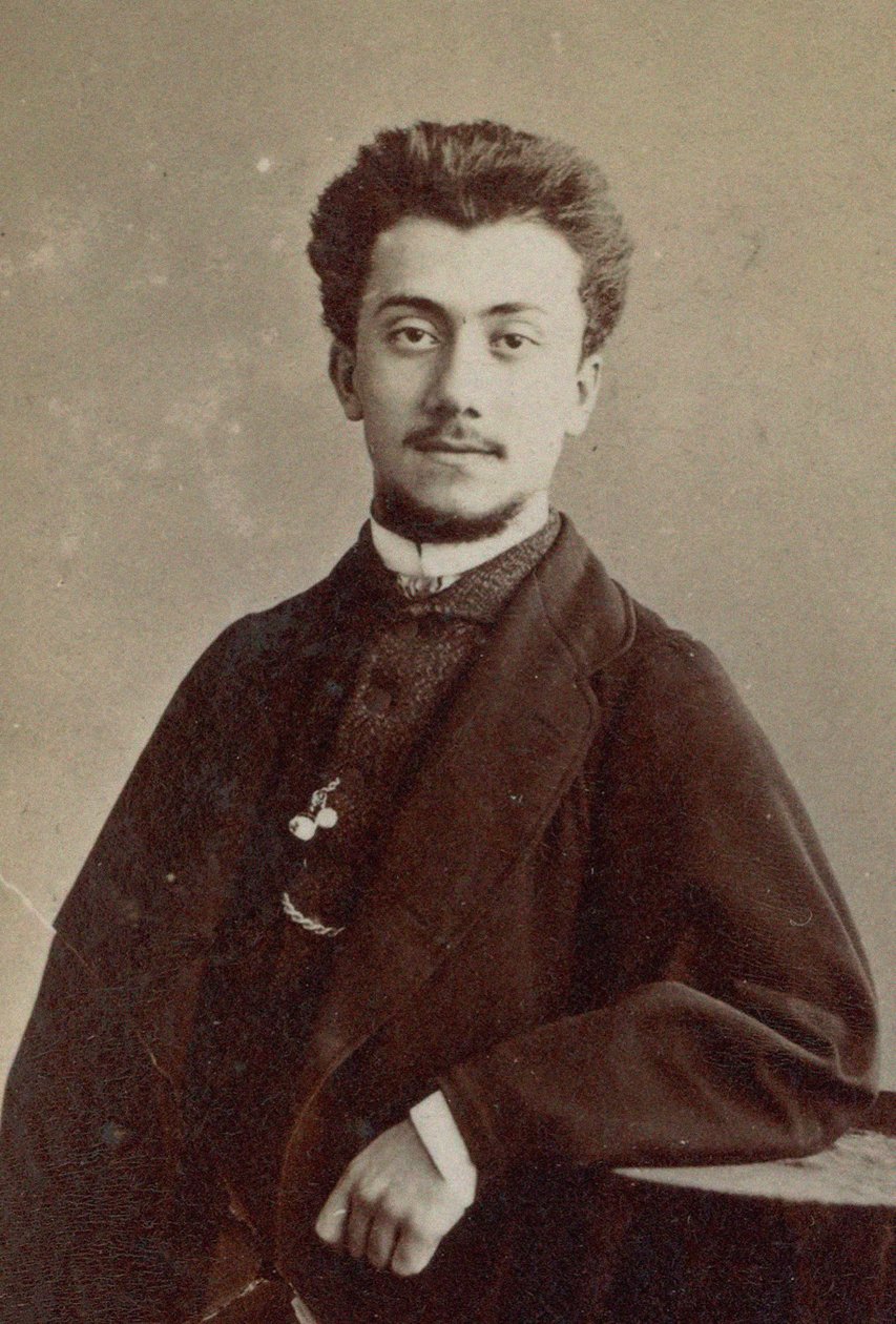 Portrett av komponisten Alexandre Luigini 1850-1906. av Gaspard Félix Nadar