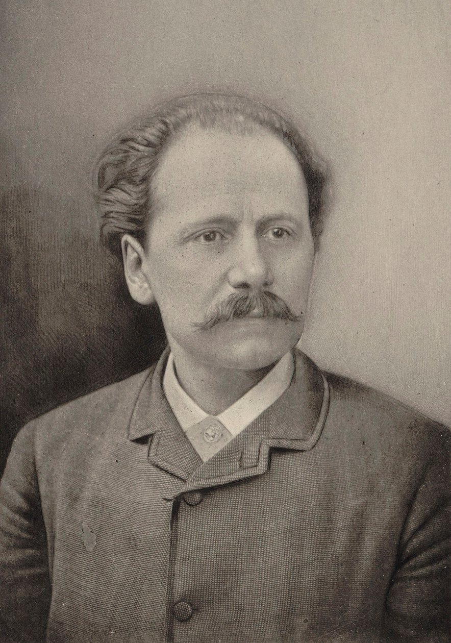 Portrett av komponisten Jules Massenet 1842-1912, 1890. av Gaspard Félix Nadar