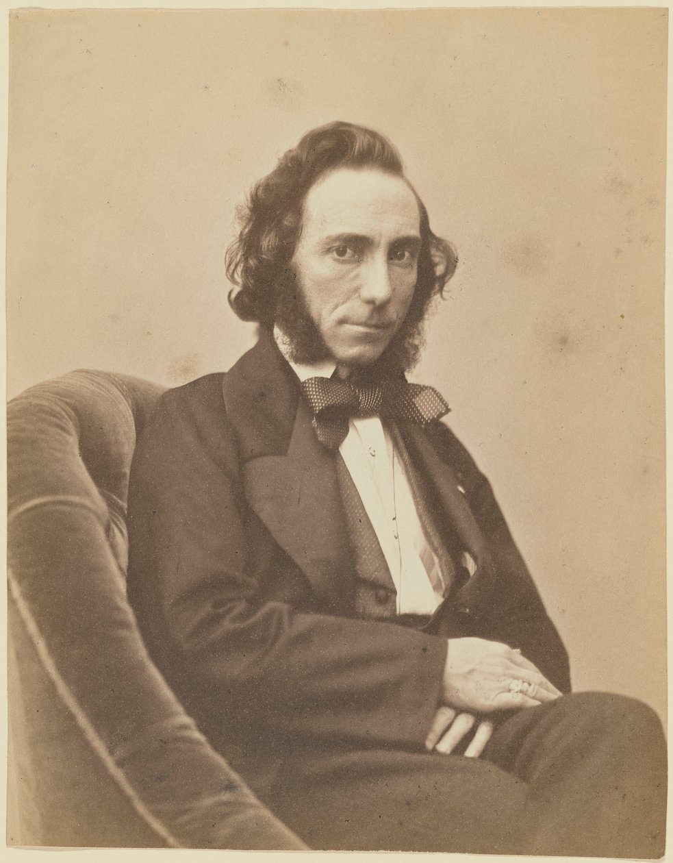 Portrett av fiolinisten og komponisten Ernesto Camillo Sivori 1815-1894, 1854-1855. av Gaspard Félix Nadar