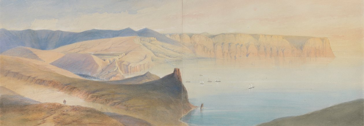 Cape Aia og Balaklava Bay, 1854 av Gaspard Le Marchant Tupper