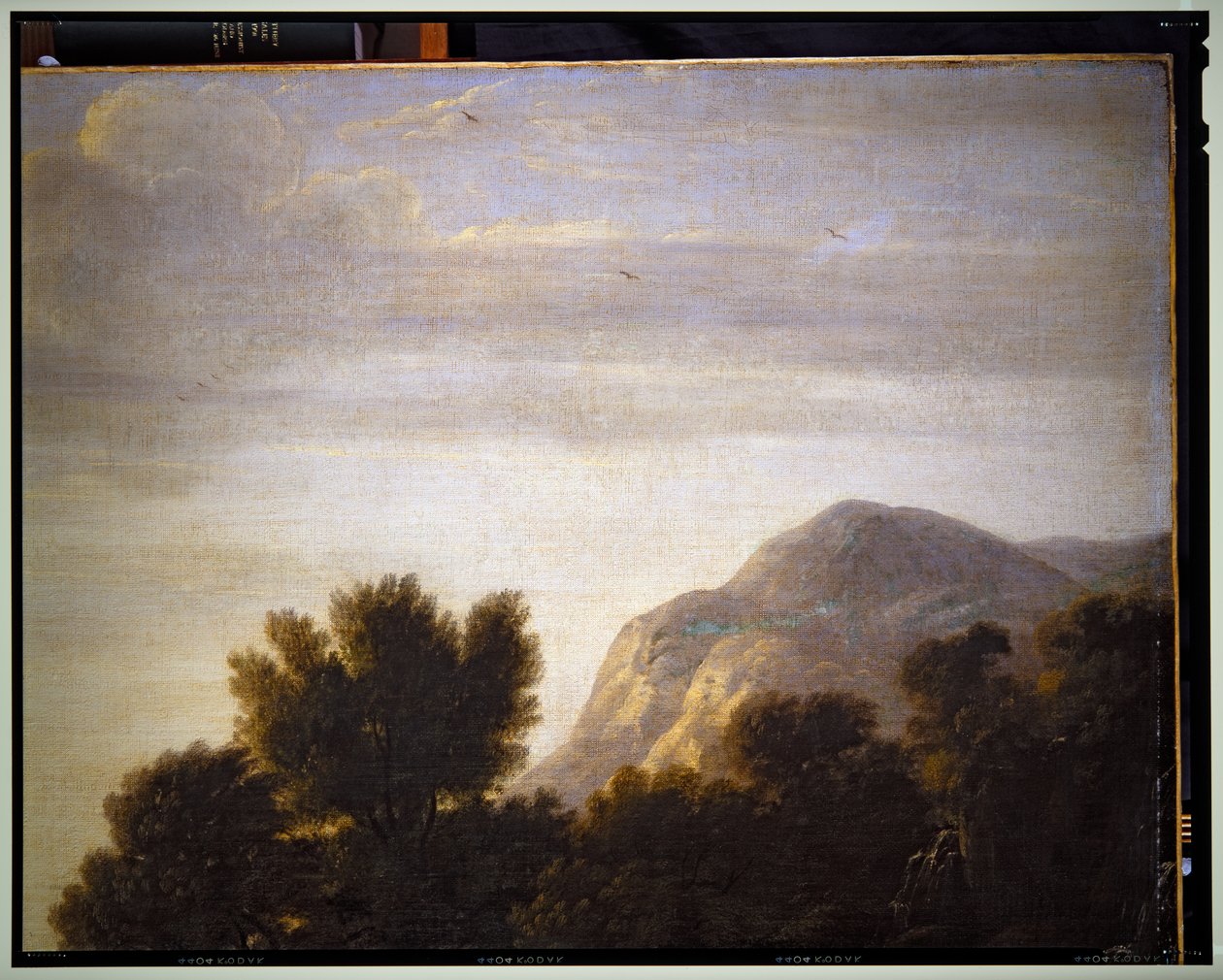 Italiensk landskap, detalj, udatert av Gaspard Poussin Dughet