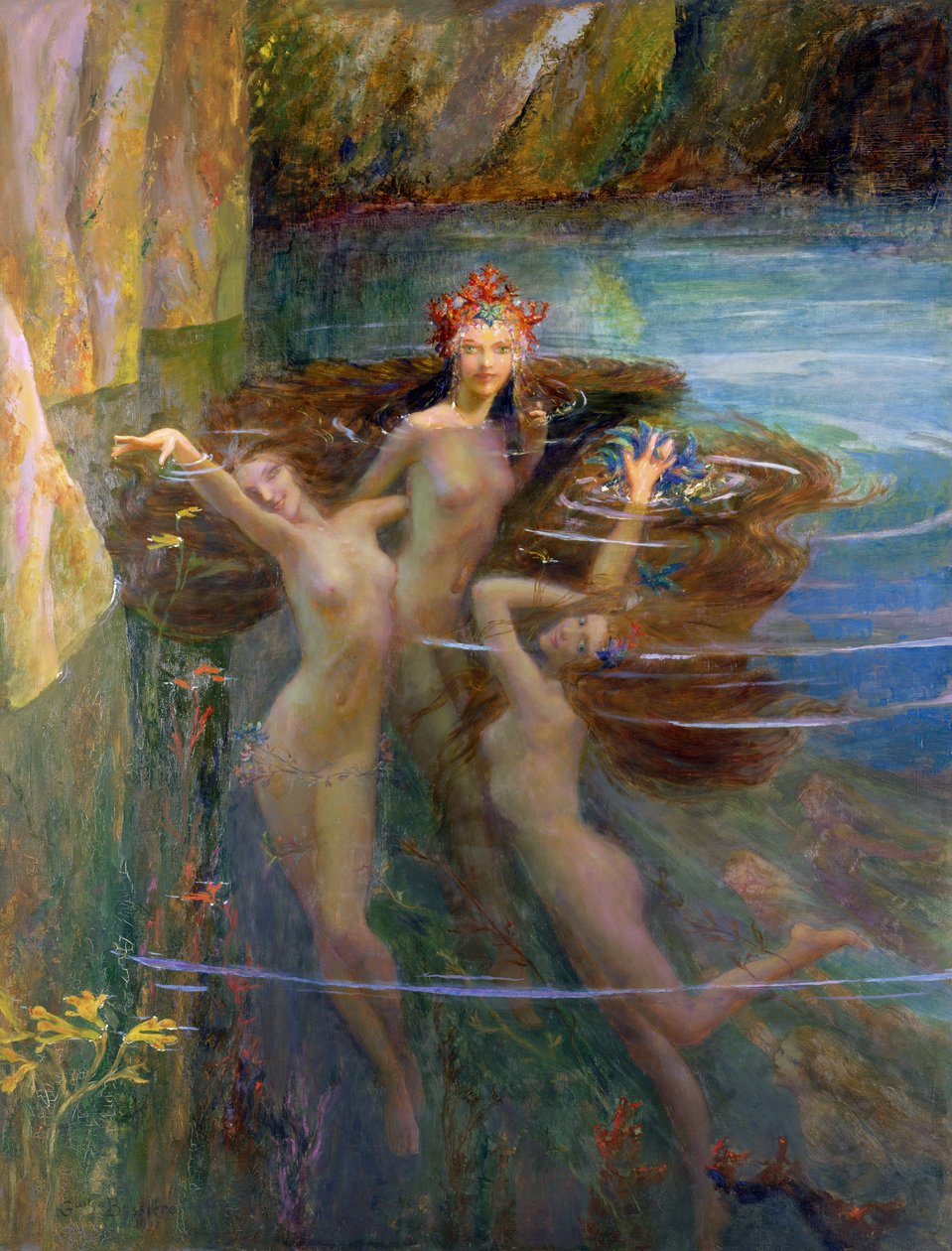 Vannymfer av Gaston Bussiere